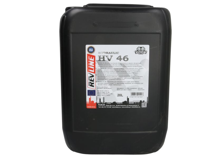 REVLINE HYDRAULIC HV 46 – Hidrauliskā eļļa (20L)